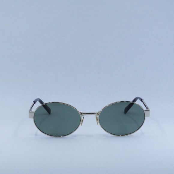 ?️ New Saint Laurent SL692 003 Sunglasses -Gold Frame, Green Lenses main image 10